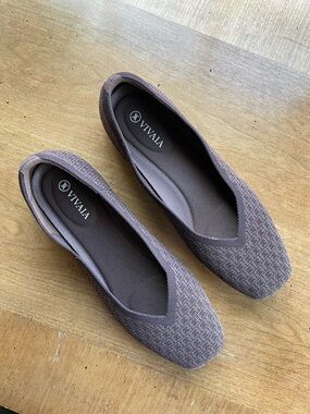 Vivaia Margot 2.0 Brown Patterned Ballet Flats size 39